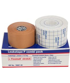 Kit  1 Bandagem Leukotape e 1 Bandagem Cover Roll